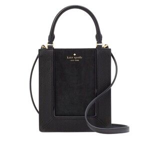 New Kate Spade Lena Suede Mini Tote Black